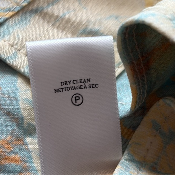 A.L.C. Isabel Sea Glass Crop Top Corset Linen Blend Sleeveless Side Zipper Sz 6 - Picture 10 of 15